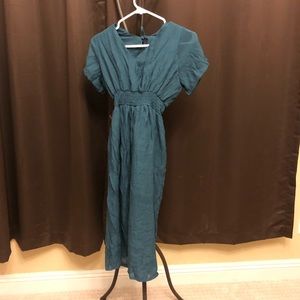 Maxi teal dress, one size fits all